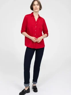 Blouse à manches 3/4 avec boutons