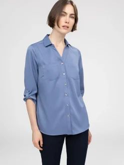Blouse à manches 3/4 avec boutons
