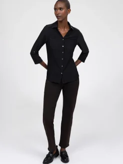 Blouse à manches 3/4 avec boutons