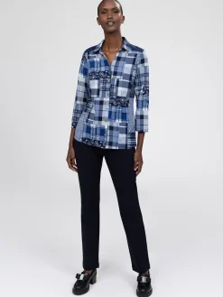Blouse à manches 3/4 avec boutons