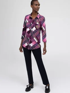Blouse à manches 3/4 avec boutons
