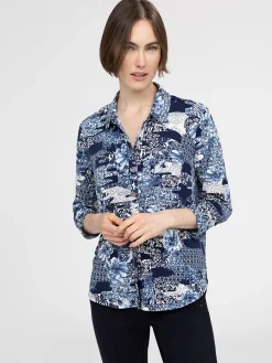 Blouse à manches 3/4 avec boutons