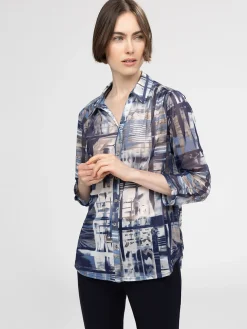 Blouse à manches 3/4 avec boutons