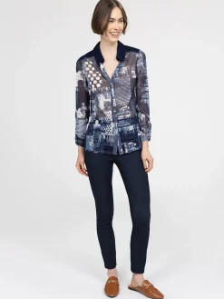 Blouse à manches 3/4 avec boutons