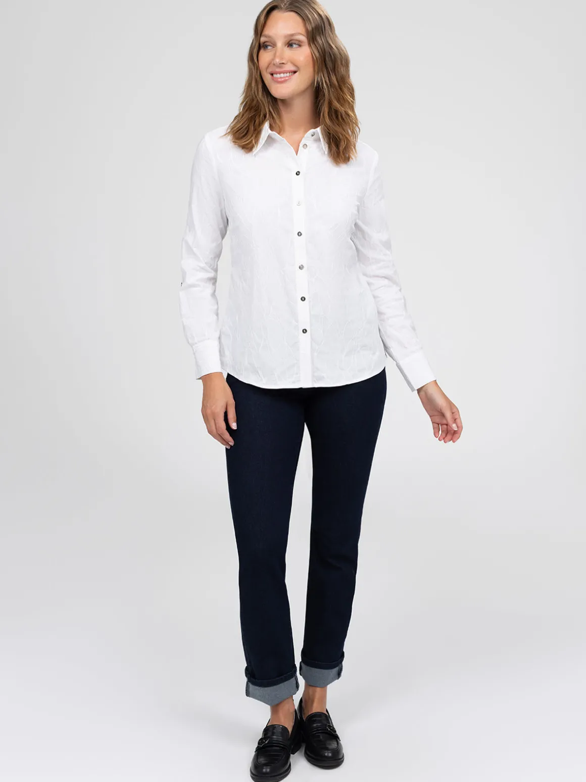 Blouse à manches longues avec boutons
