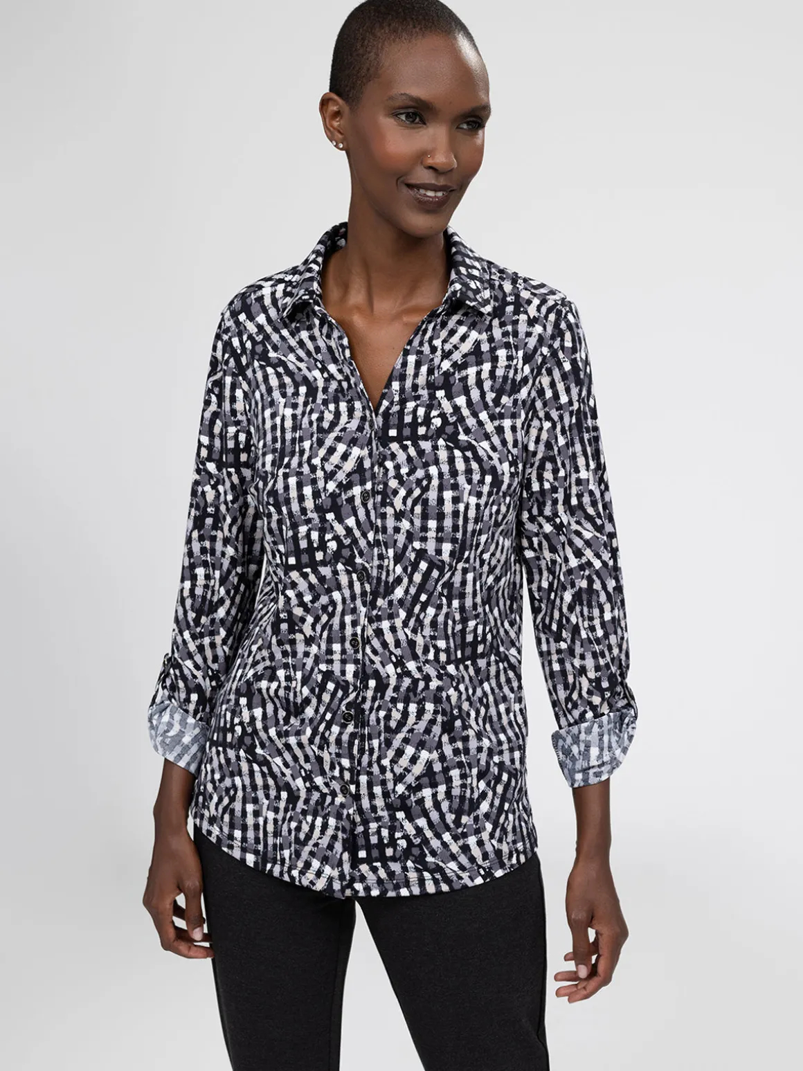Blouse à manches longues avec boutons