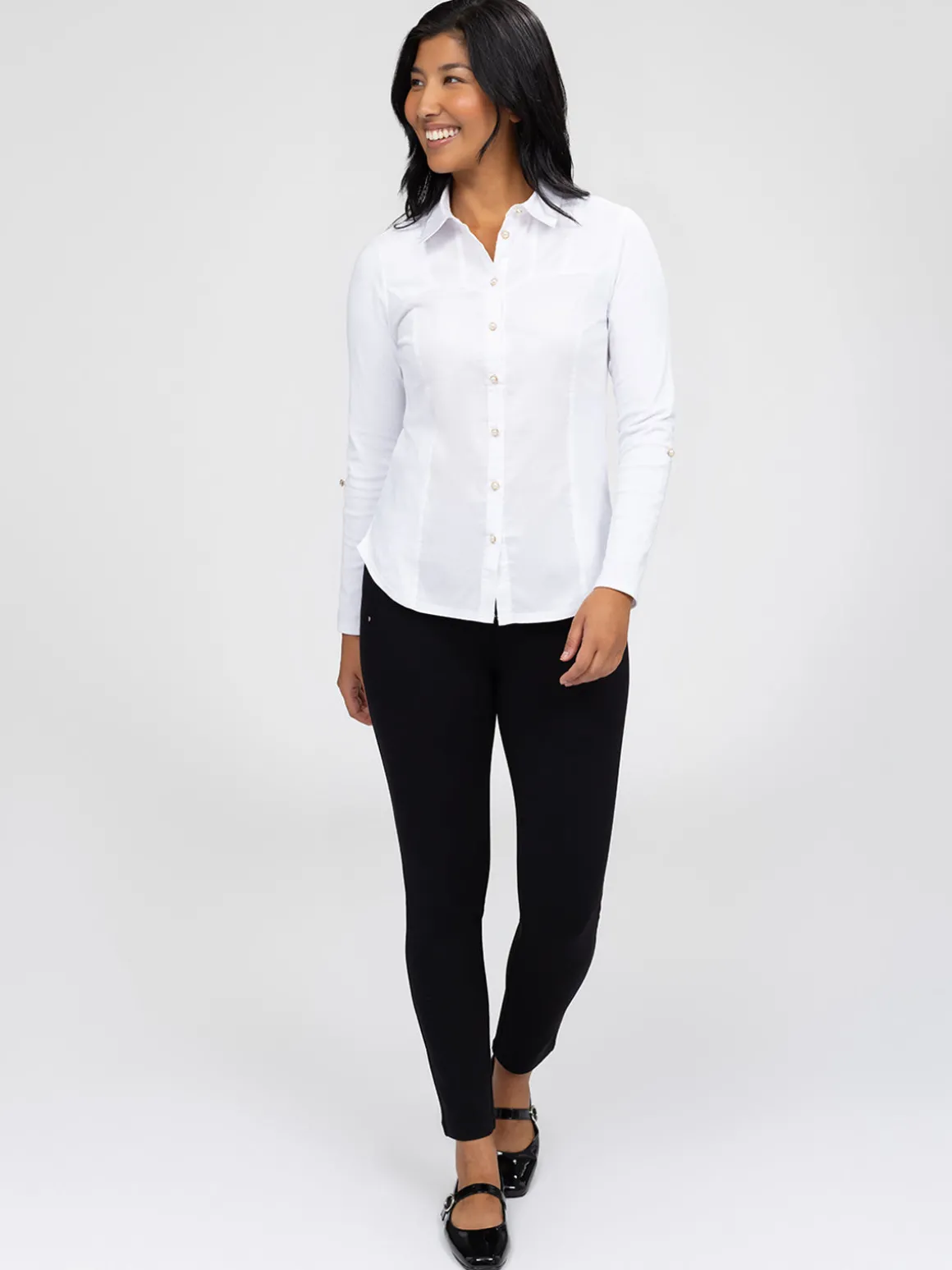 Blouse à manches longues avec boutons
