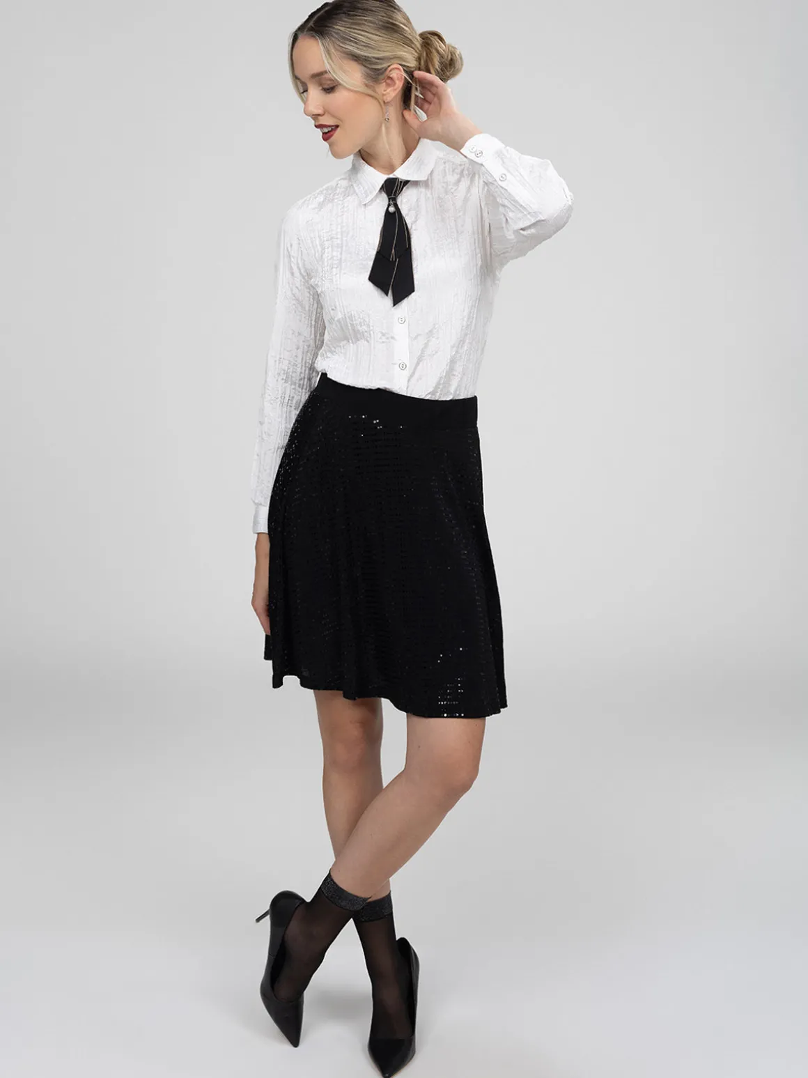Blouse à manches longues avec boutons