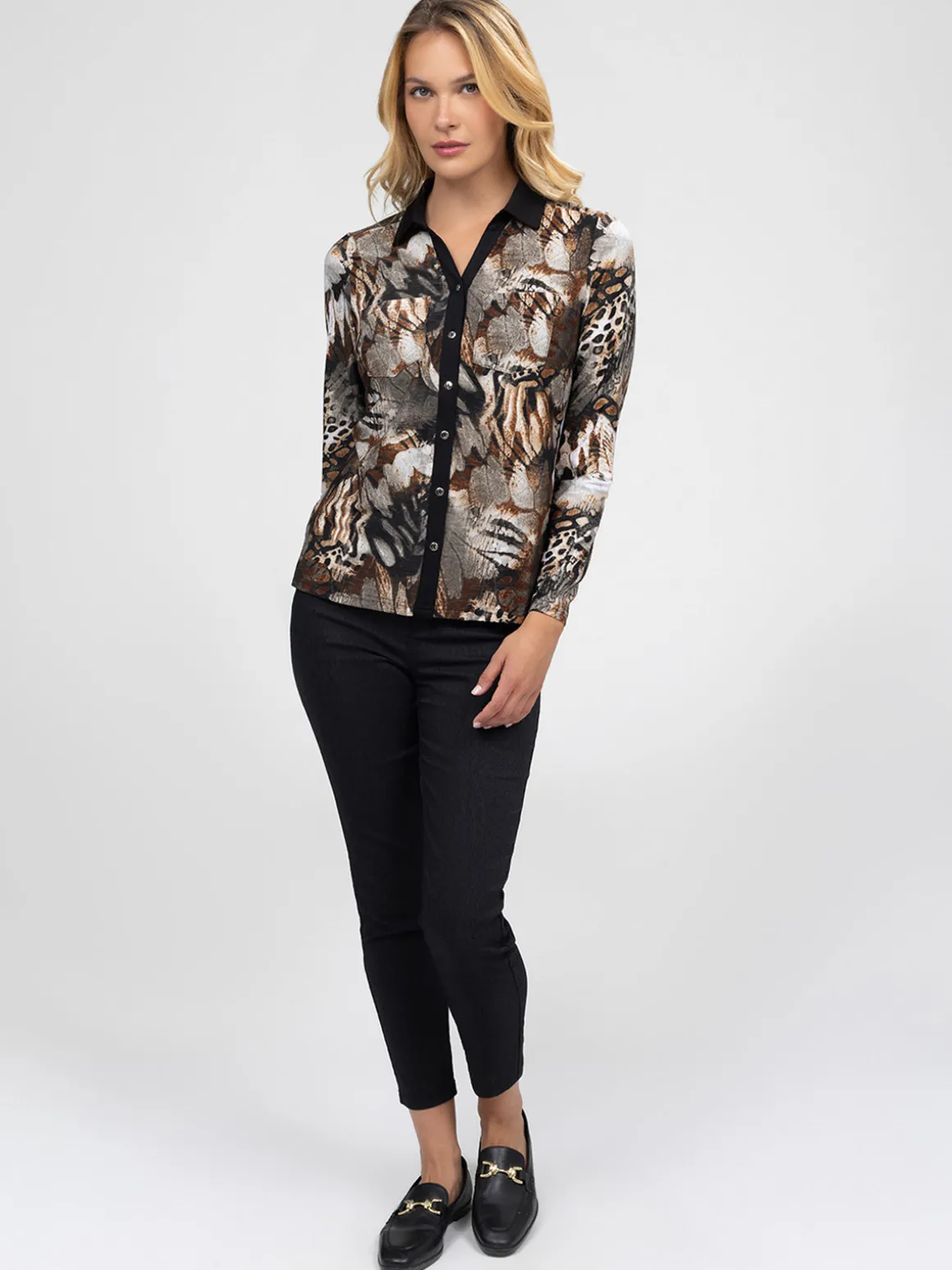 Blouse à manches longues avec boutons