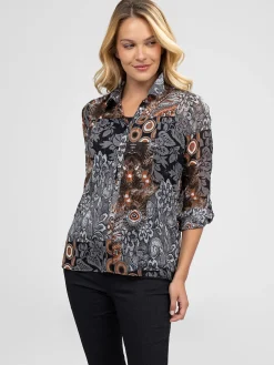 Blouse à manches longues avec boutons