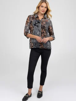 Blouse à manches longues avec boutons