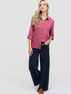 Blouse à manches longues avec boutons