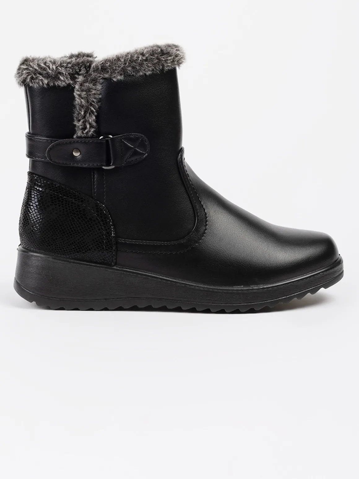 Bottes d'hiver à talons compensés