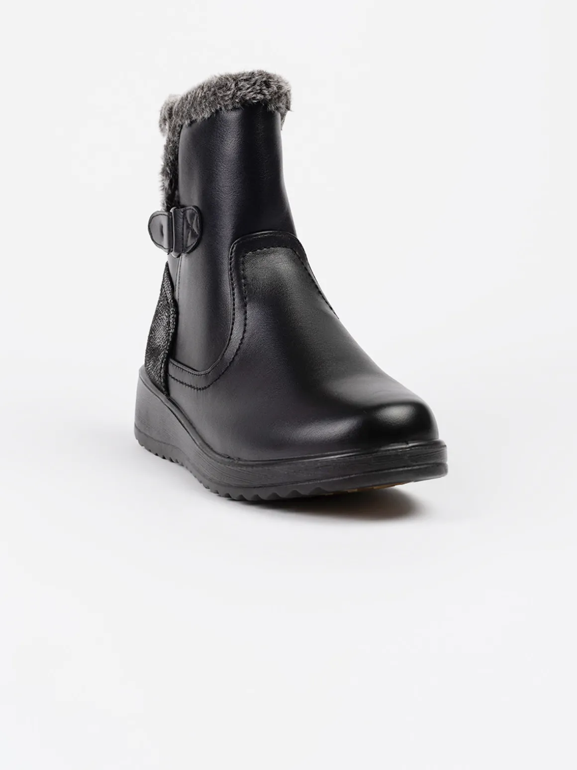 Bottes d'hiver à talons compensés