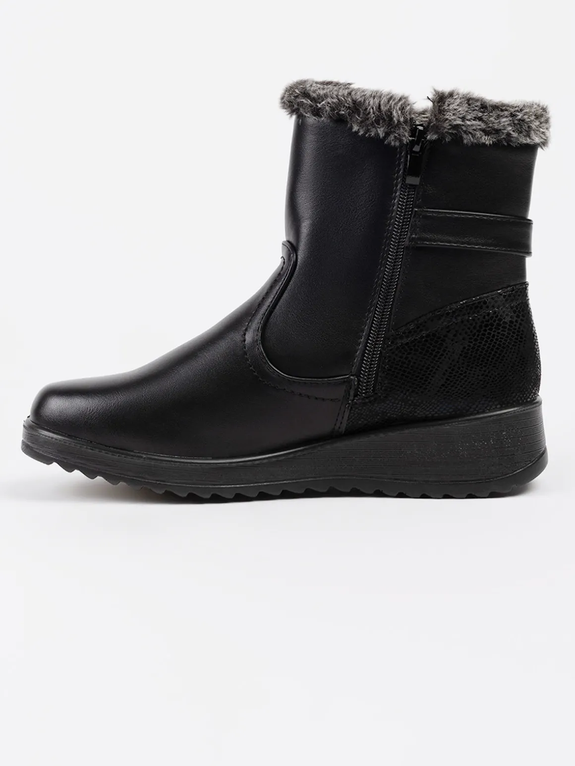 Bottes d'hiver à talons compensés