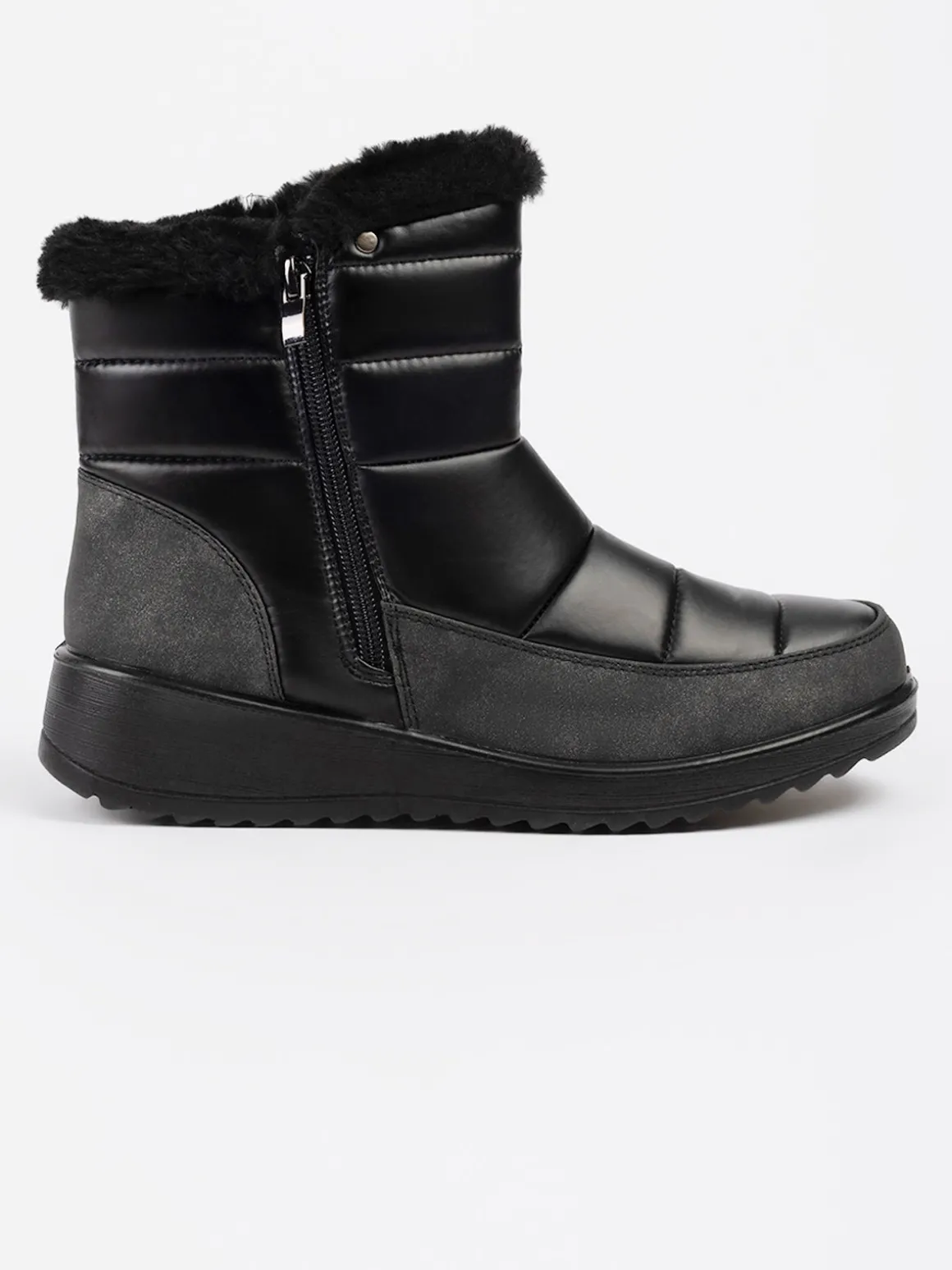 Bottes d'hiver à talons compensés