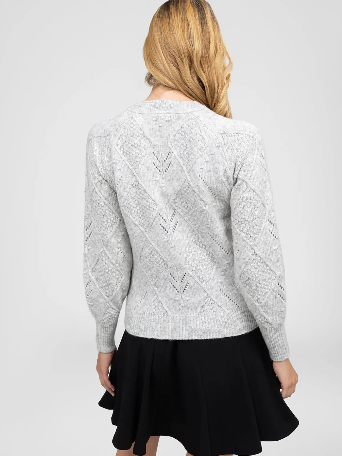 Cardigan en tricot à manches longues