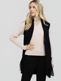 Cardigan en tricot ouvert sans manches