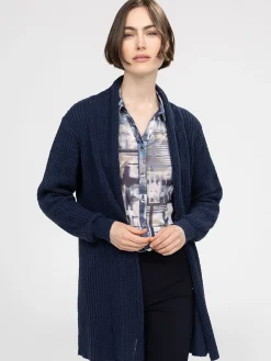 Cardigan en tricot ouvert à manches longues