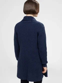 Cardigan en tricot ouvert à manches longues