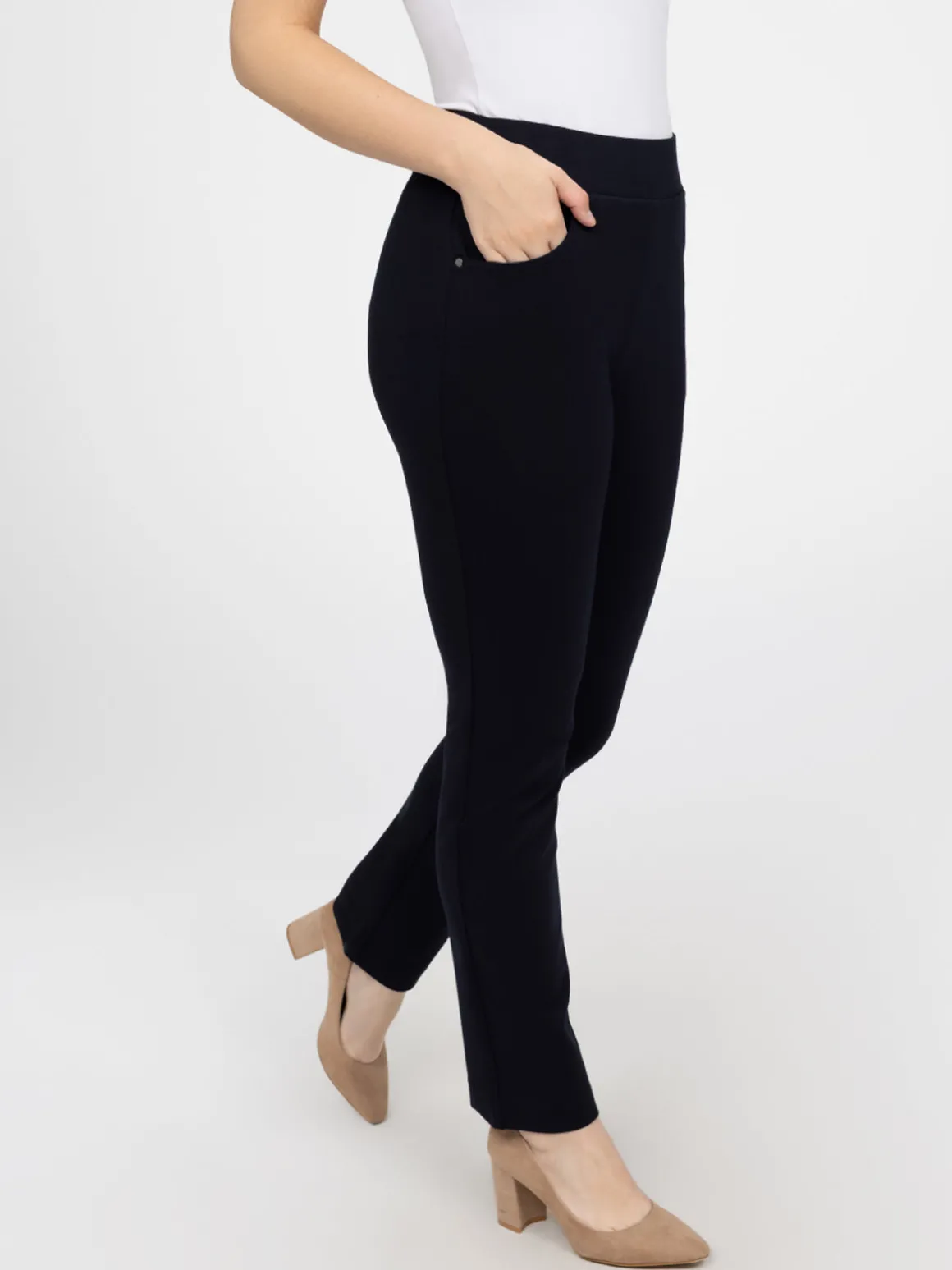 Pantalon droit à enfiler - Petite