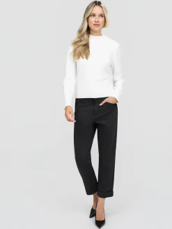 Pantalon droit semi-ajusté