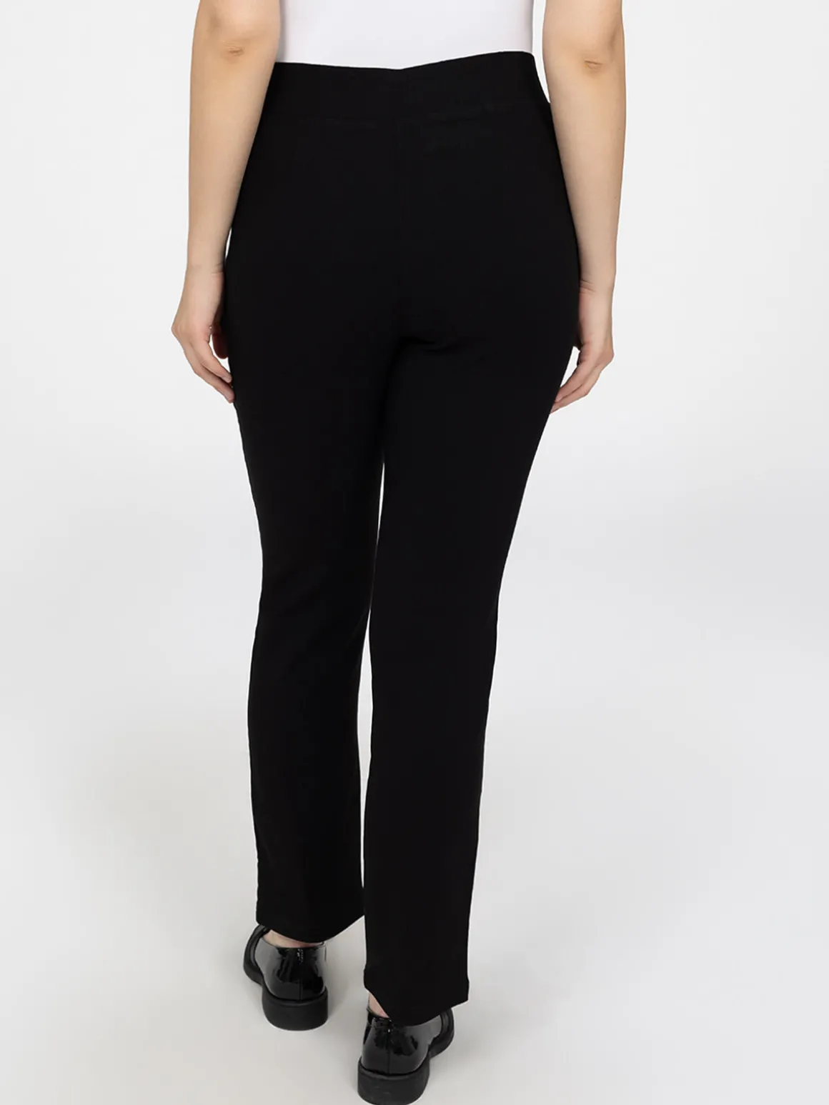 Pantalon droit semi-ajusté à enfiler - Petite
