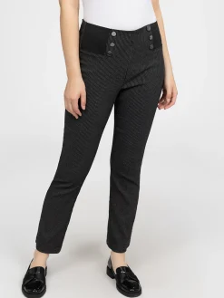 Pantalon droit semi-ajusté à enfiler - Petite