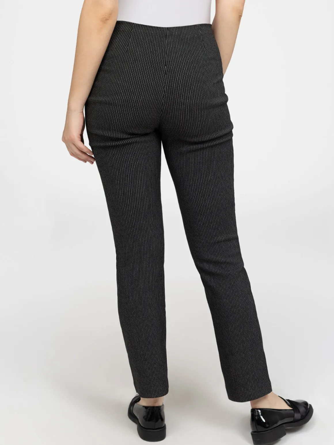 Pantalon droit semi-ajusté à enfiler - Petite