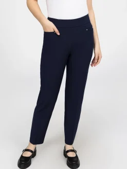 Pantalon habillé droit à enfiler - Petite