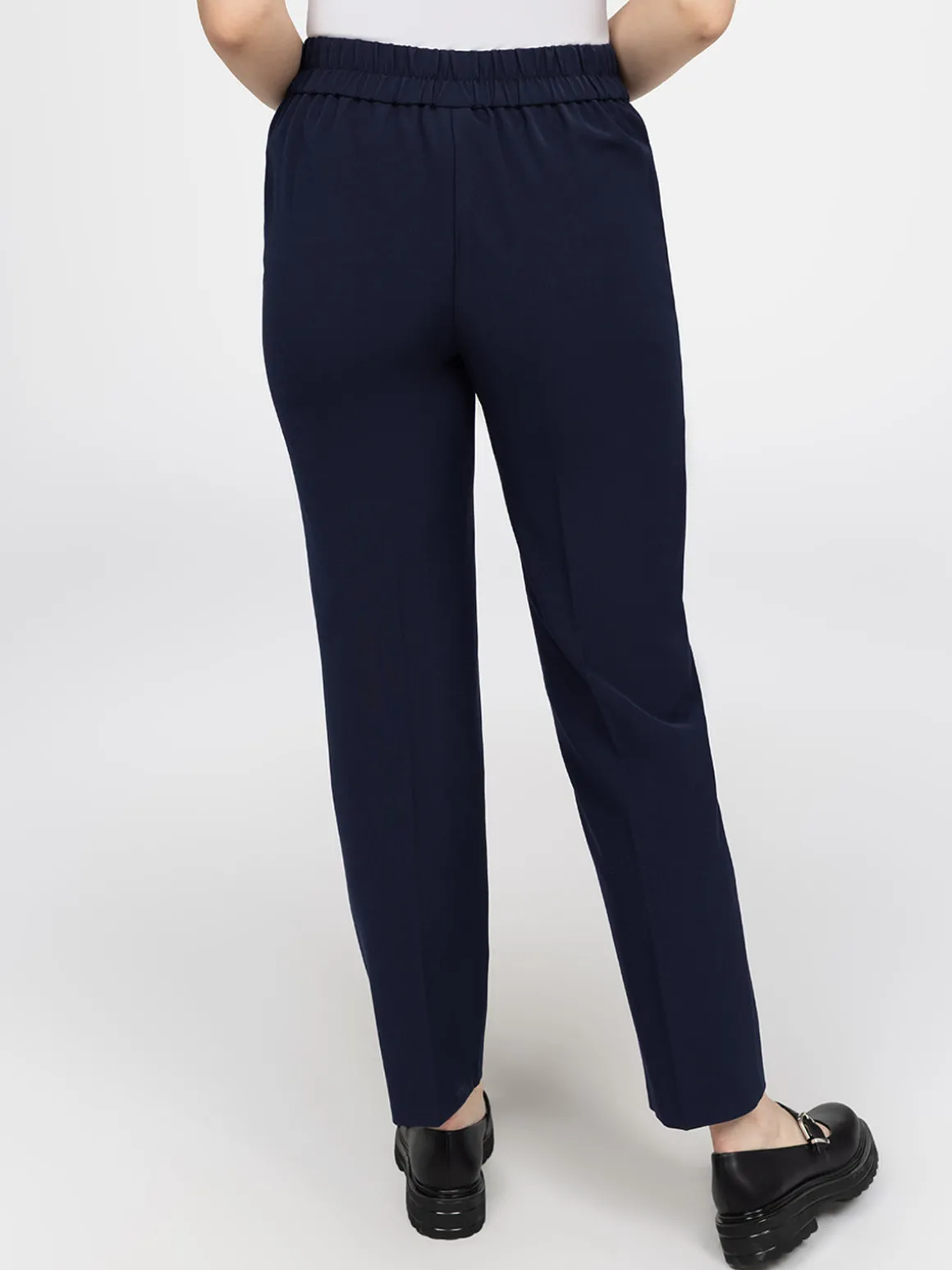 Pantalon habillé droit à enfiler - Petite