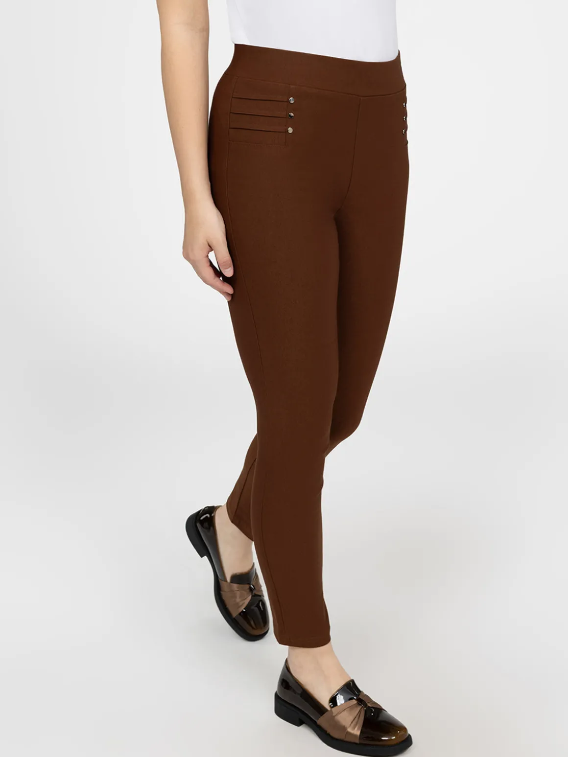 Pantalon skinny ajusté à enfiler