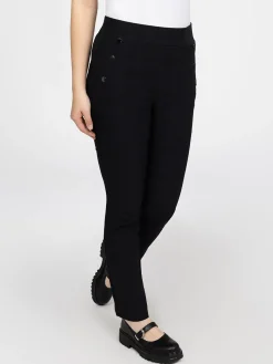Pantalon étroit semi-ajusté à enfiler