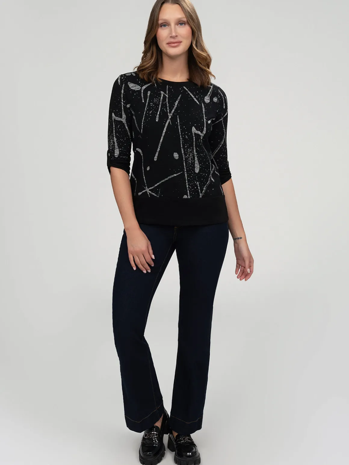 T-shirt à manches 3/4