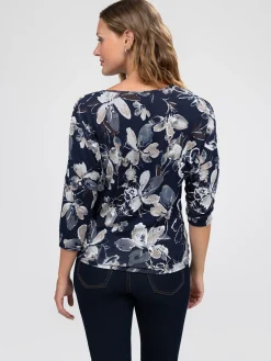 T-shirt ample à manches 3/4